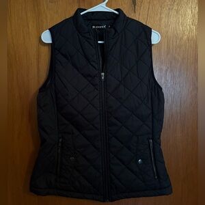 Allegra K Black Quilted Vest